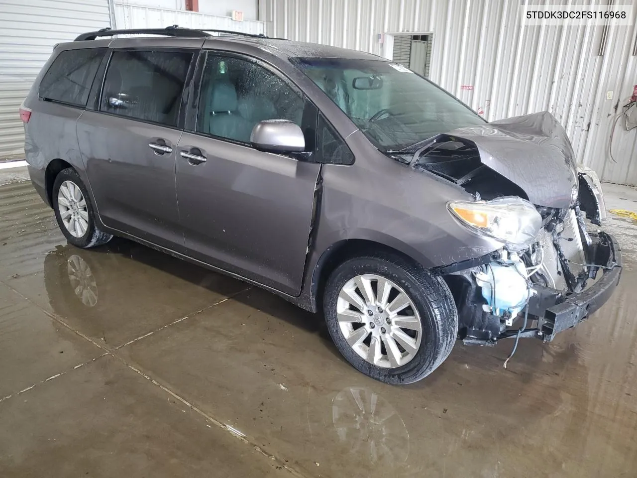 2015 Toyota Sienna Xle VIN: 5TDDK3DC2FS116968 Lot: 72176524