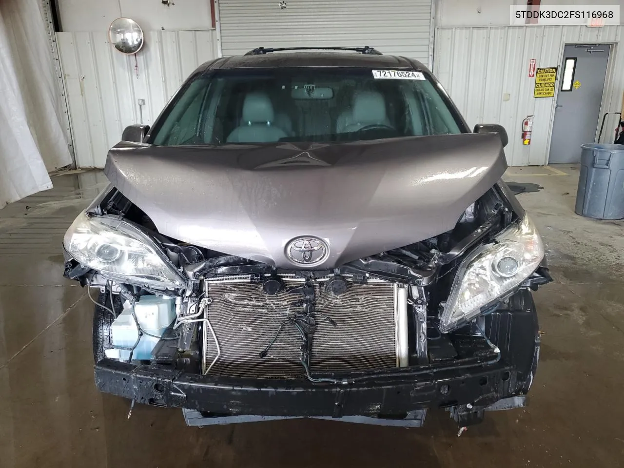 5TDDK3DC2FS116968 2015 Toyota Sienna Xle