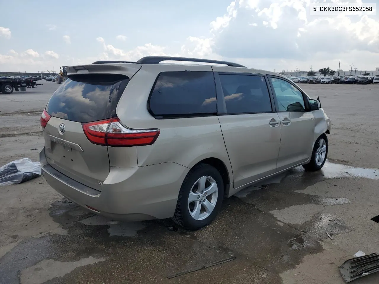 2015 Toyota Sienna Le VIN: 5TDKK3DC3FS652058 Lot: 72239584