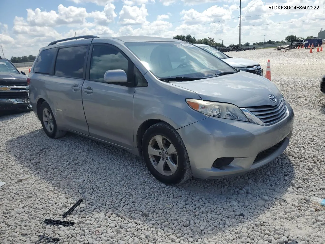 2015 Toyota Sienna Le VIN: 5TDKK3DC4FS602222 Lot: 72245484