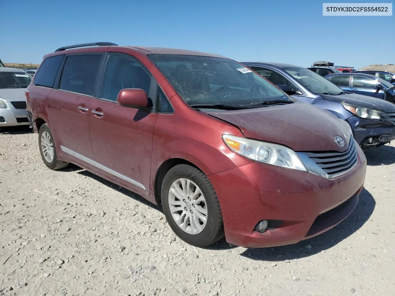 2015 Toyota Sienna Xle VIN: 5TDYK3DC2FS554522 Lot: 72357584