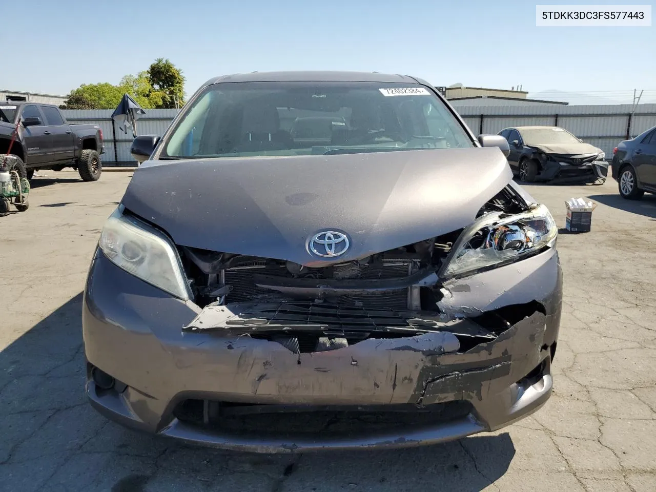 5TDKK3DC3FS577443 2015 Toyota Sienna Le