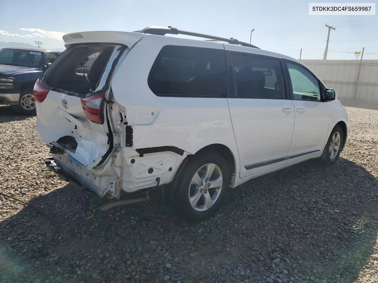 2015 Toyota Sienna Le VIN: 5TDKK3DC4FS659987 Lot: 72533194