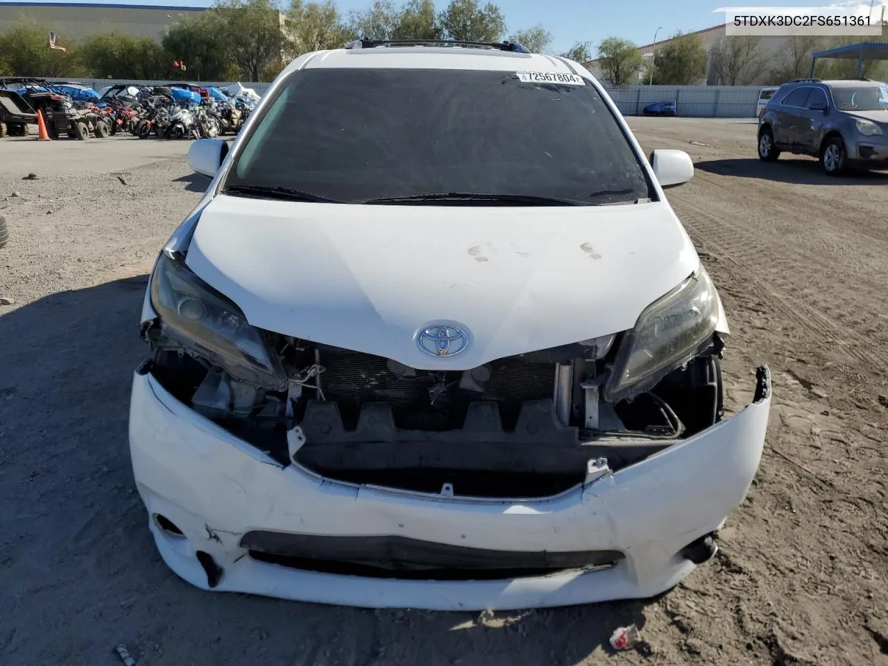 5TDXK3DC2FS651361 2015 Toyota Sienna Sport