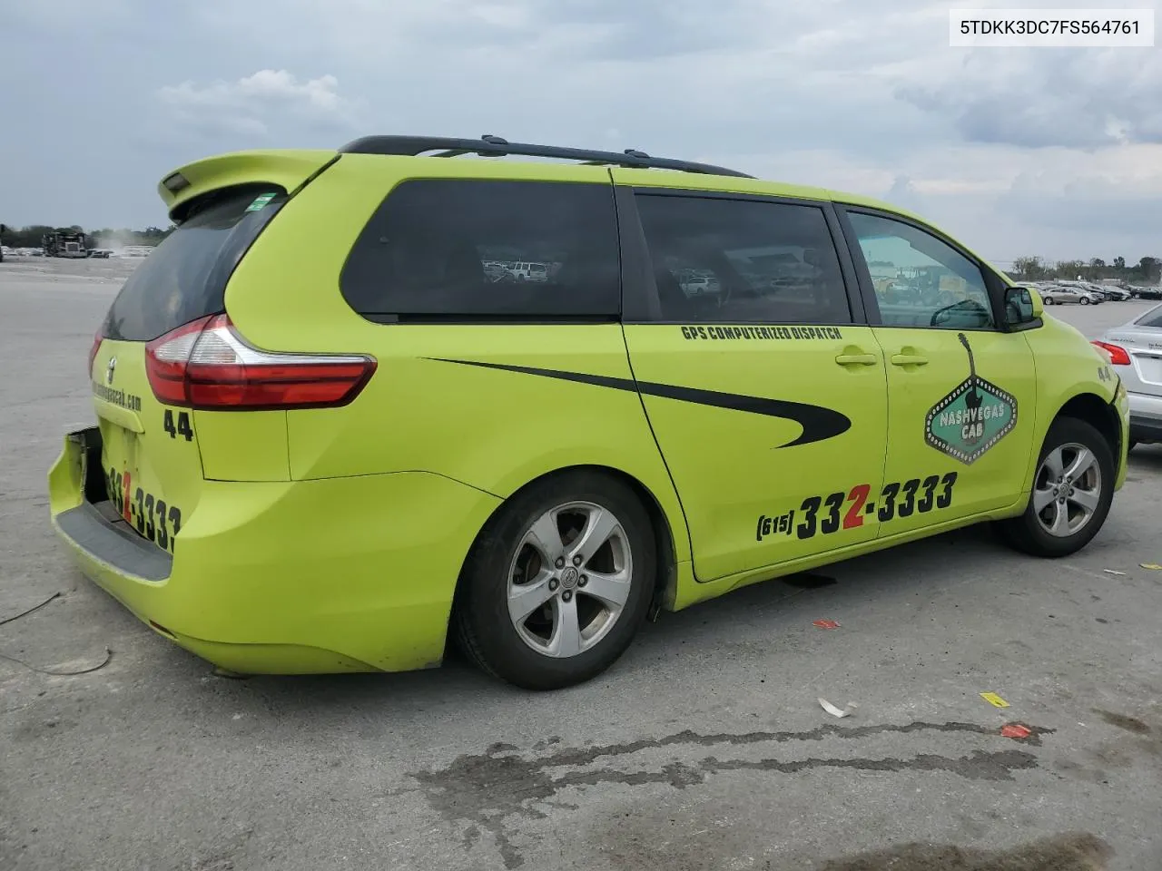 2015 Toyota Sienna Le VIN: 5TDKK3DC7FS564761 Lot: 72899814