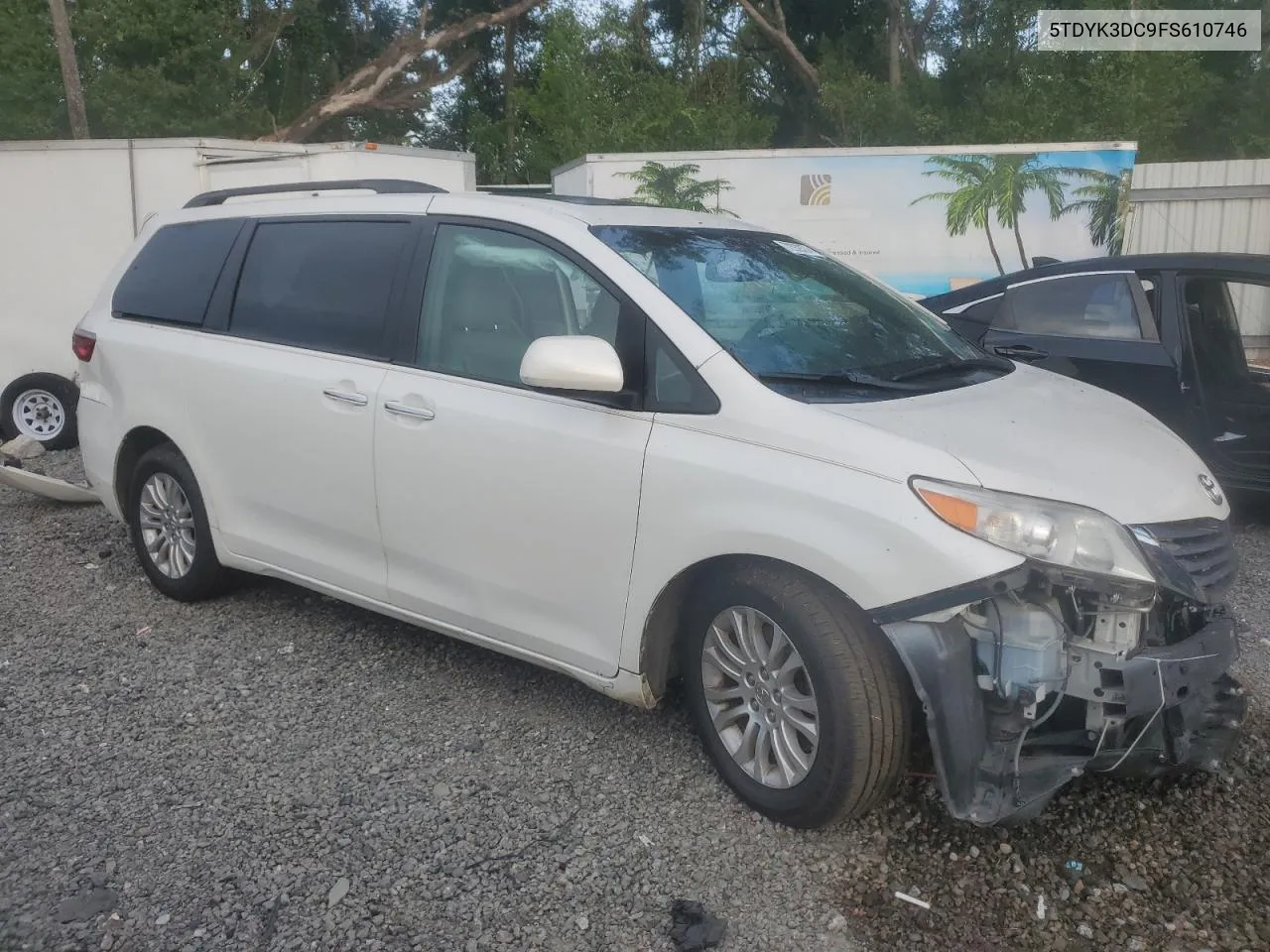 2015 Toyota Sienna Xle VIN: 5TDYK3DC9FS610746 Lot: 72939374