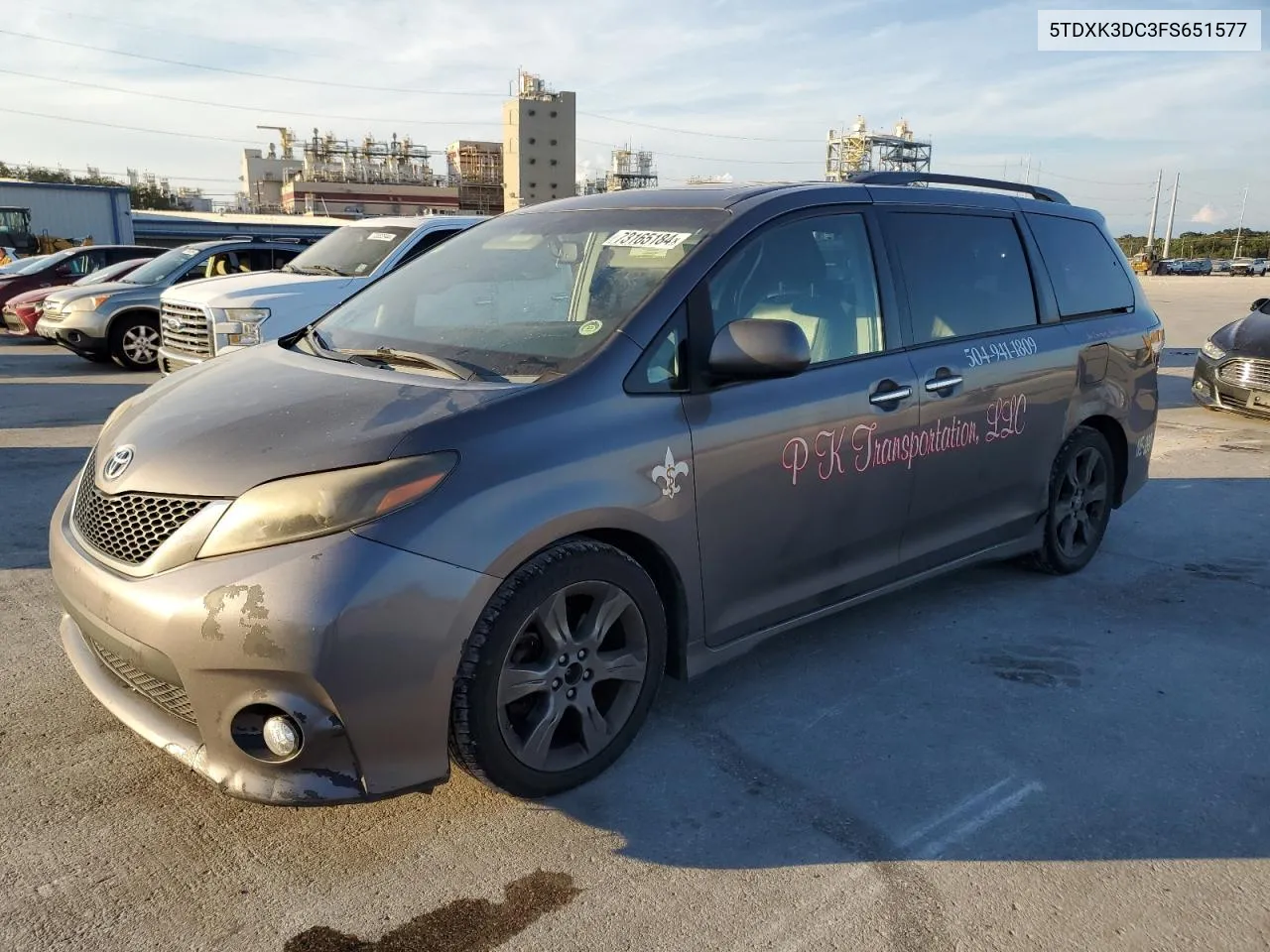 5TDXK3DC3FS651577 2015 Toyota Sienna Sport