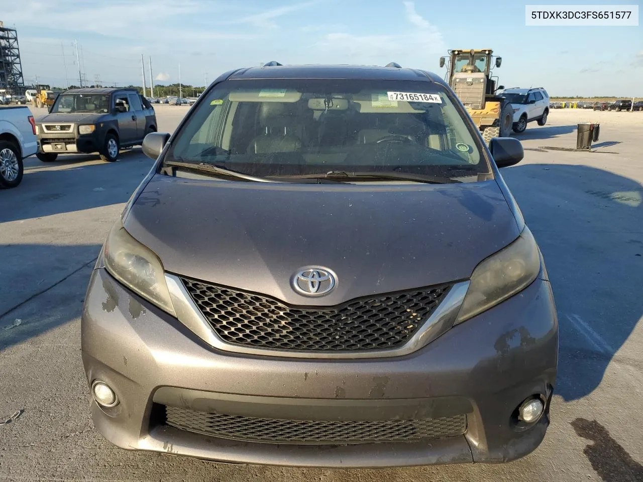 2015 Toyota Sienna Sport VIN: 5TDXK3DC3FS651577 Lot: 73165184