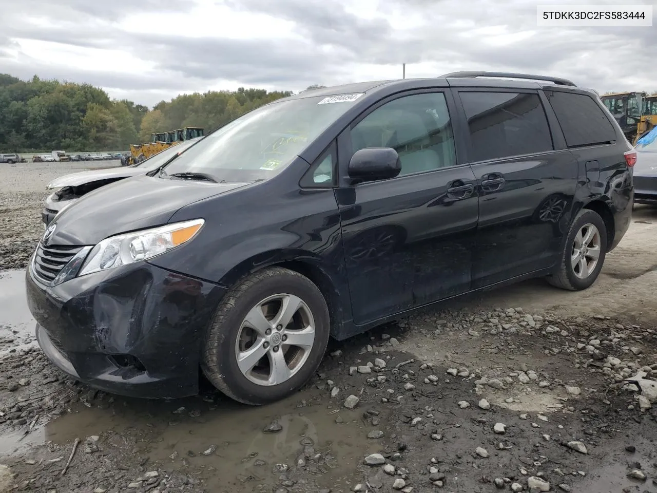 2015 Toyota Sienna Le VIN: 5TDKK3DC2FS583444 Lot: 73194494