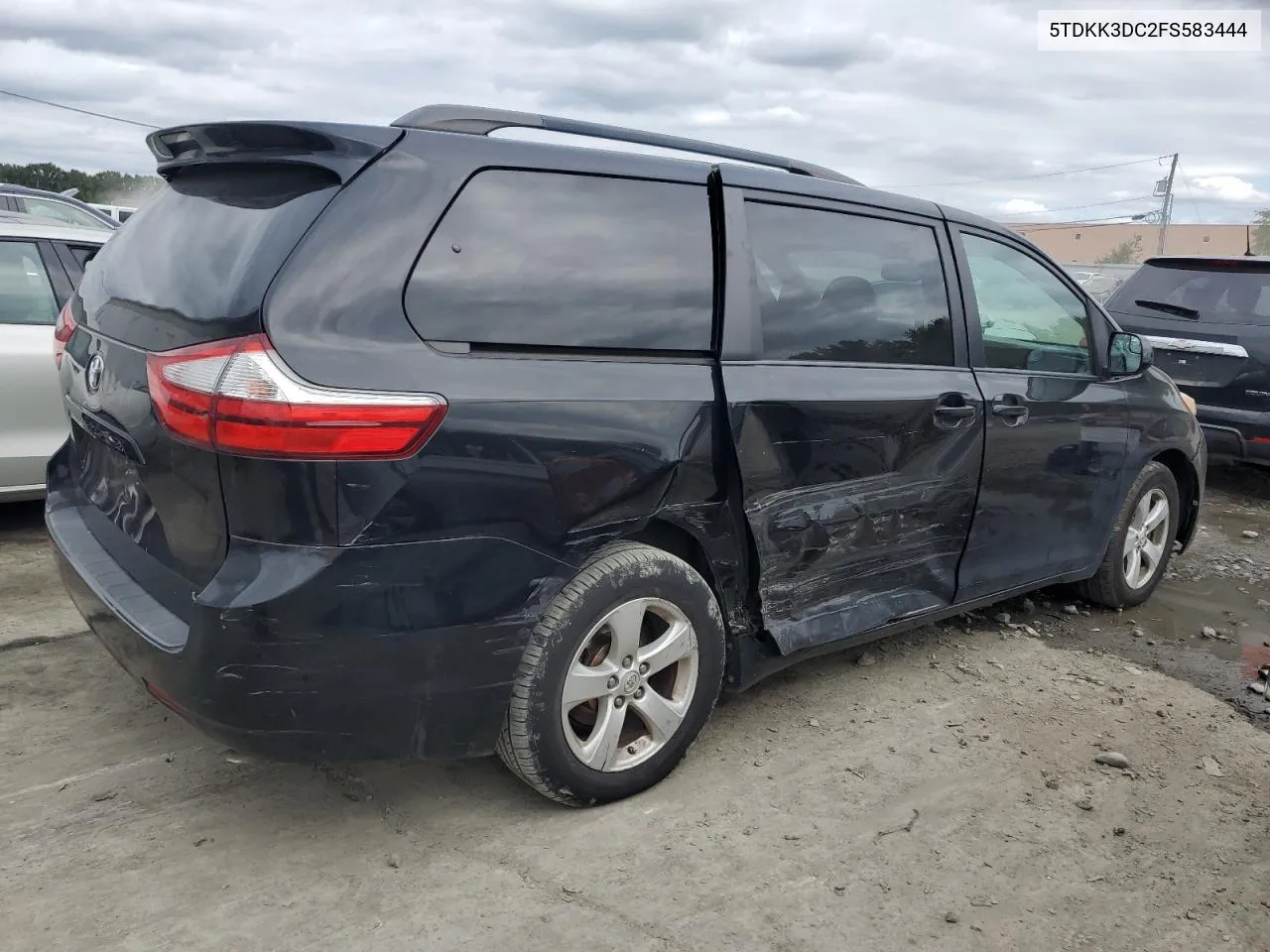 2015 Toyota Sienna Le VIN: 5TDKK3DC2FS583444 Lot: 73194494