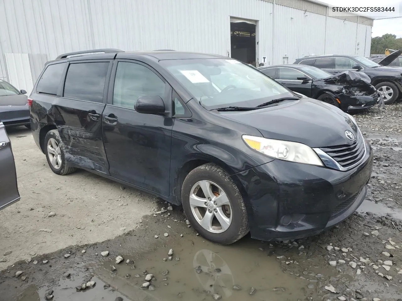 2015 Toyota Sienna Le VIN: 5TDKK3DC2FS583444 Lot: 73194494