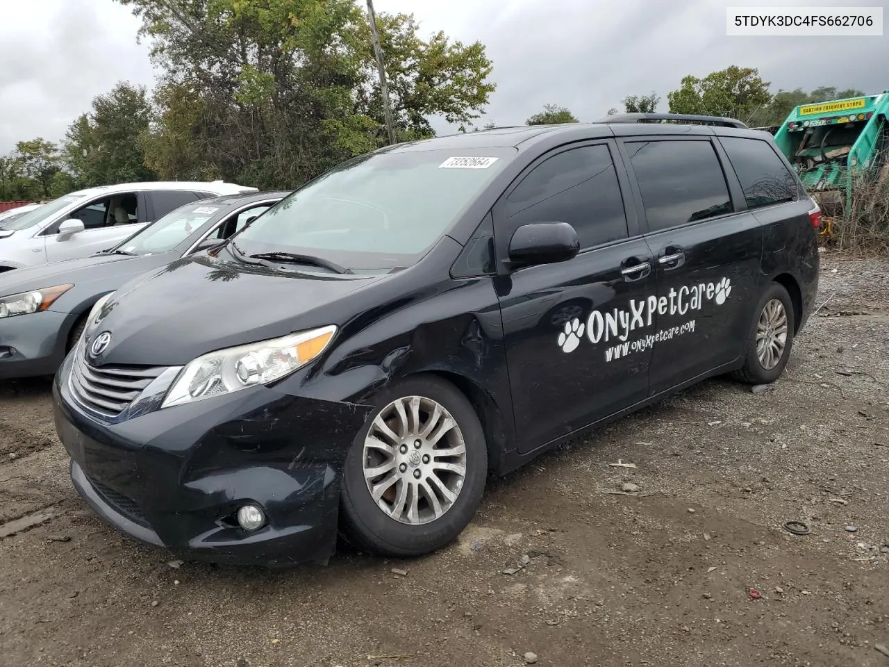 2015 Toyota Sienna Xle VIN: 5TDYK3DC4FS662706 Lot: 73252664