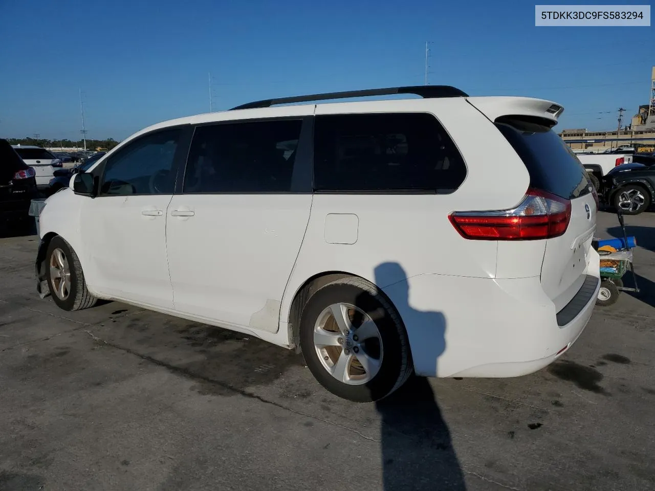 2015 Toyota Sienna Le VIN: 5TDKK3DC9FS583294 Lot: 73314654