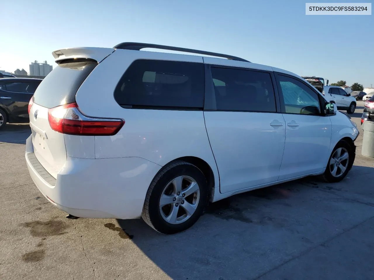 2015 Toyota Sienna Le VIN: 5TDKK3DC9FS583294 Lot: 73314654