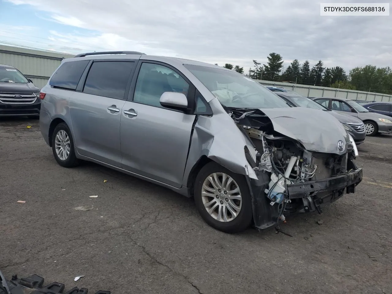 2015 Toyota Sienna Xle VIN: 5TDYK3DC9FS688136 Lot: 73419504