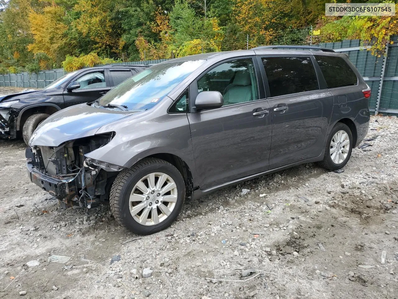 2015 Toyota Sienna Xle VIN: 5TDDK3DC6FS107545 Lot: 73565354