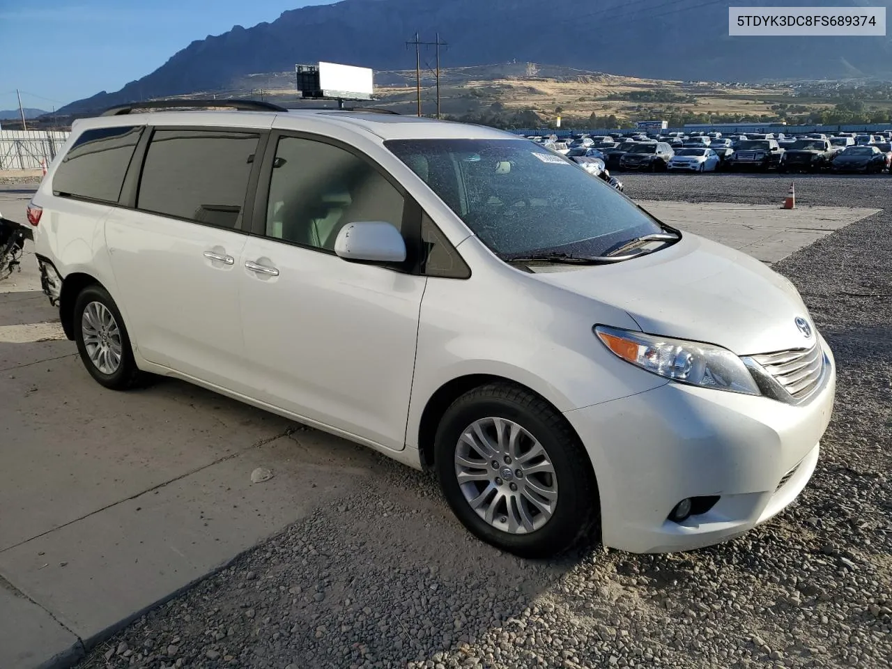 2015 Toyota Sienna Xle VIN: 5TDYK3DC8FS689374 Lot: 73606944