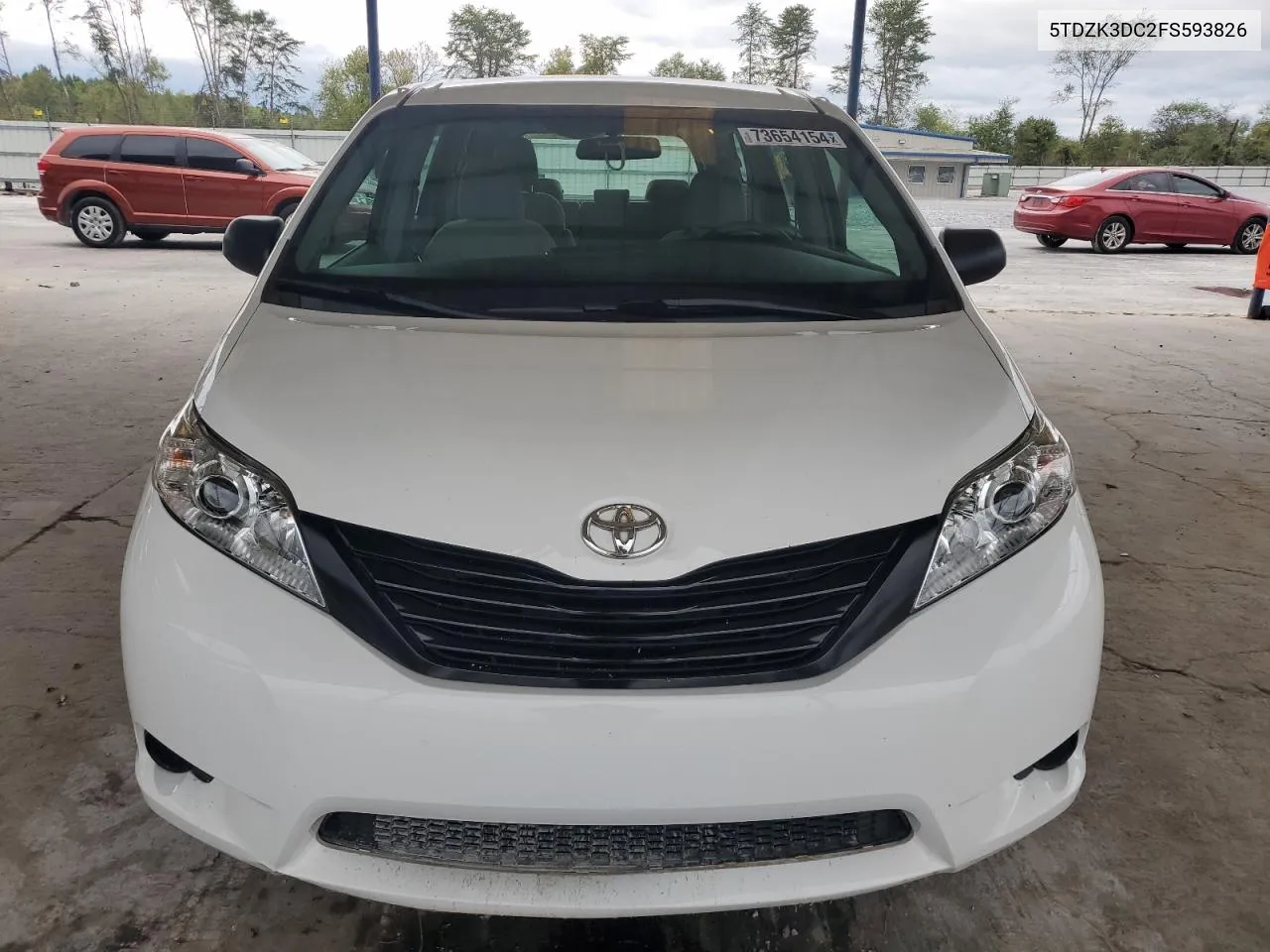 2015 Toyota Sienna VIN: 5TDZK3DC2FS593826 Lot: 73654154