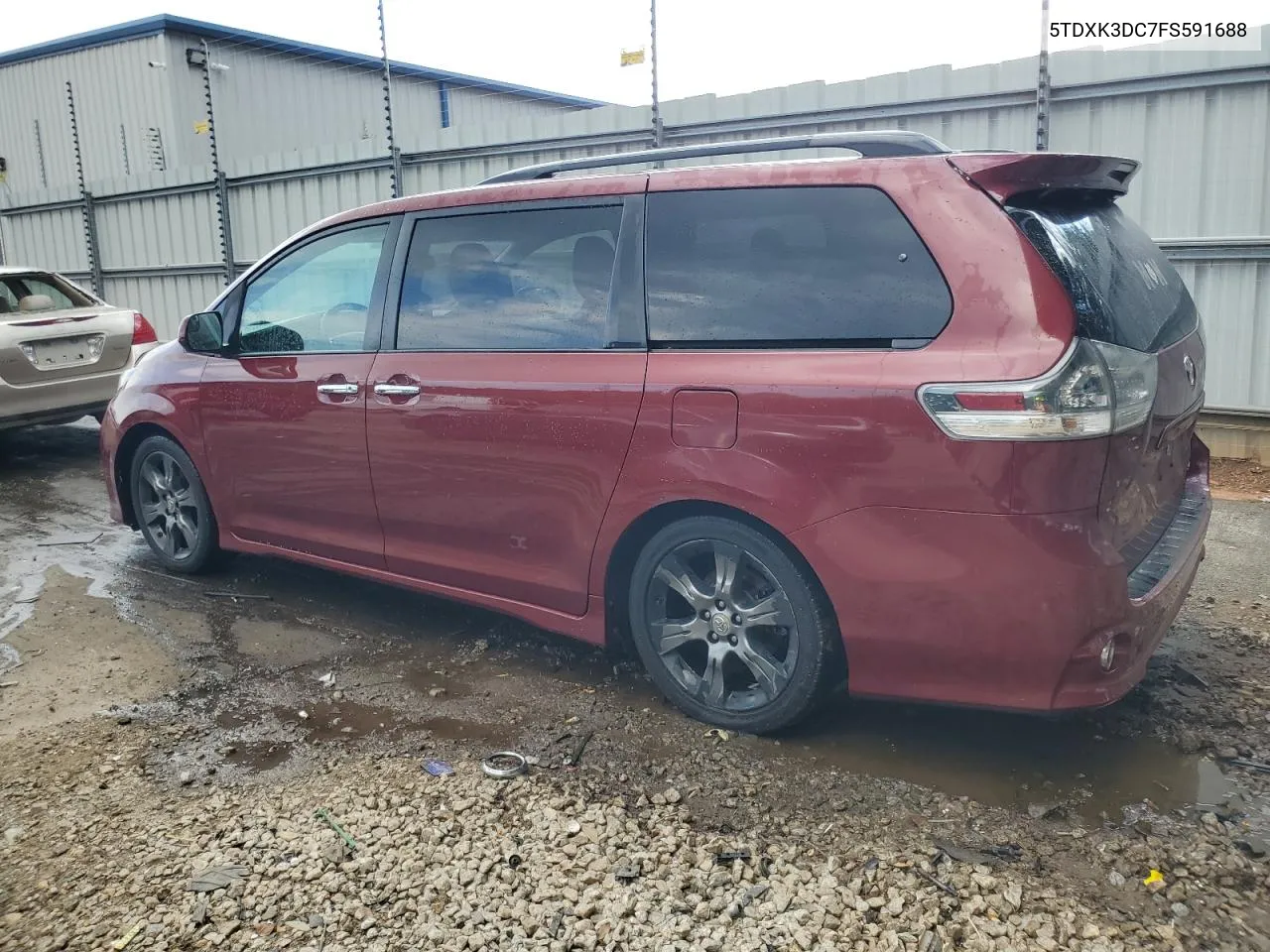 2015 Toyota Sienna Sport VIN: 5TDXK3DC7FS591688 Lot: 73722694