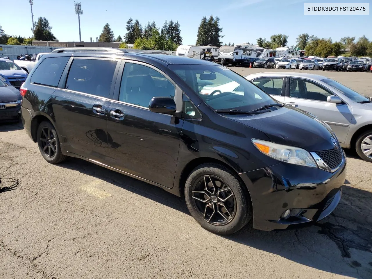 2015 Toyota Sienna Xle VIN: 5TDDK3DC1FS120476 Lot: 73806054