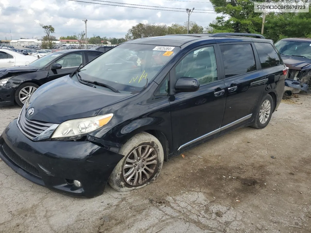 5TDYK3DC0FS670723 2015 Toyota Sienna Xle