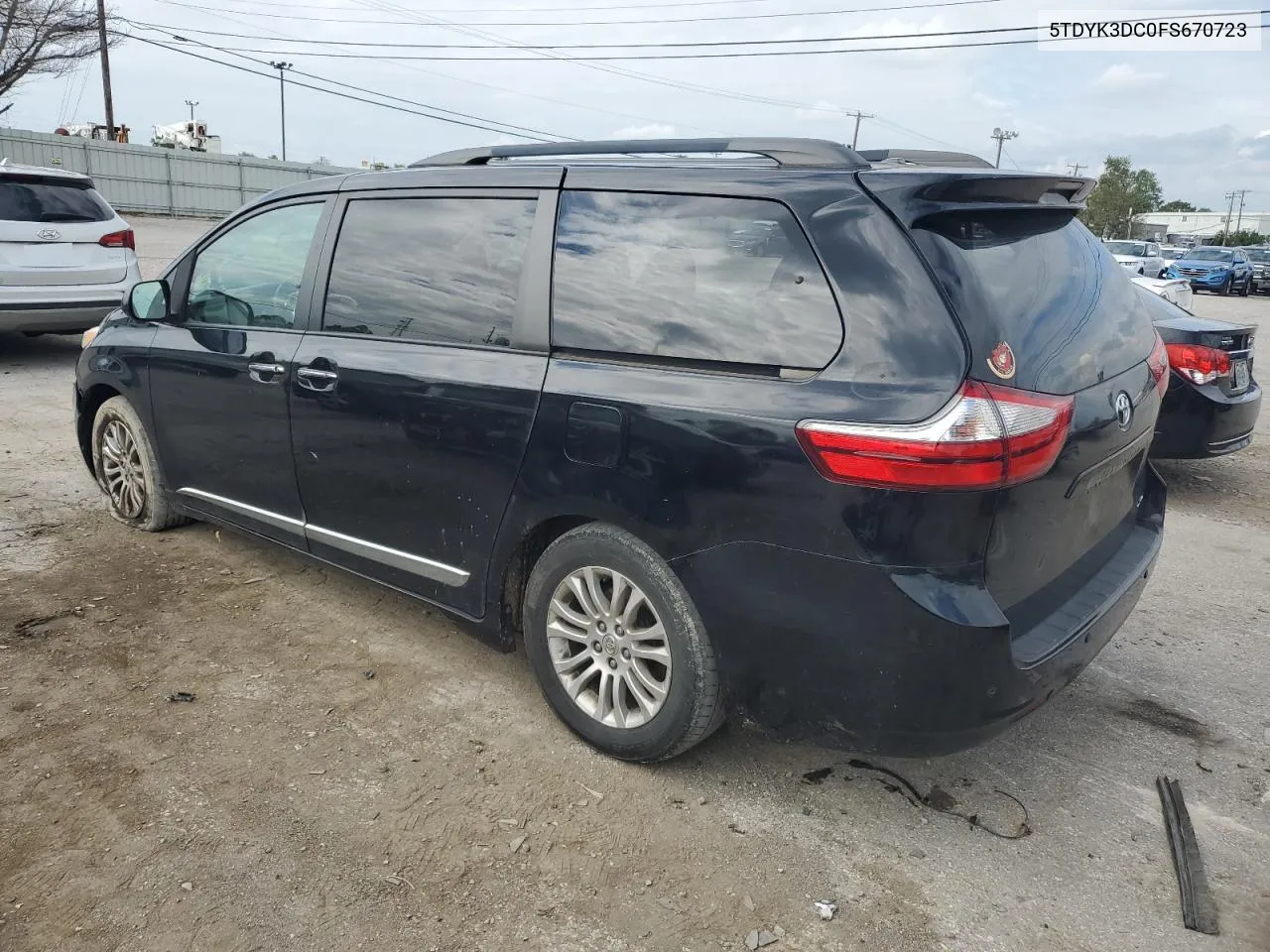 5TDYK3DC0FS670723 2015 Toyota Sienna Xle