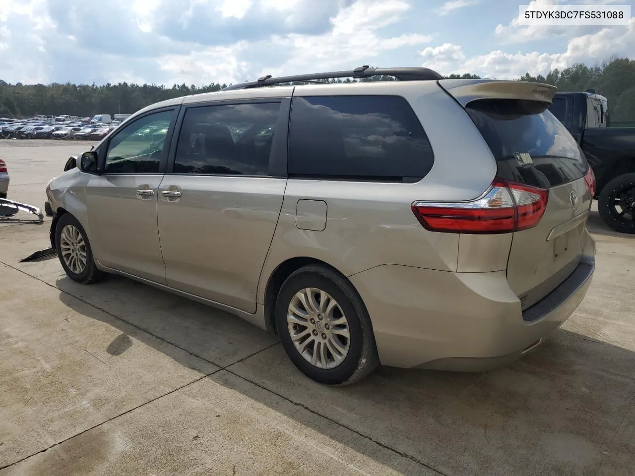 2015 Toyota Sienna Xle VIN: 5TDYK3DC7FS531088 Lot: 73856094