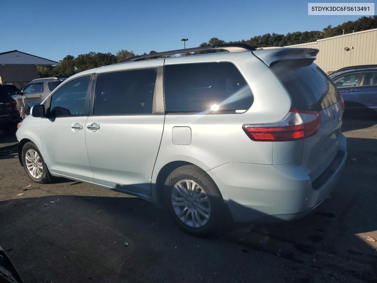 2015 Toyota Sienna Xle VIN: 5TDYK3DC6FS613491 Lot: 74102454