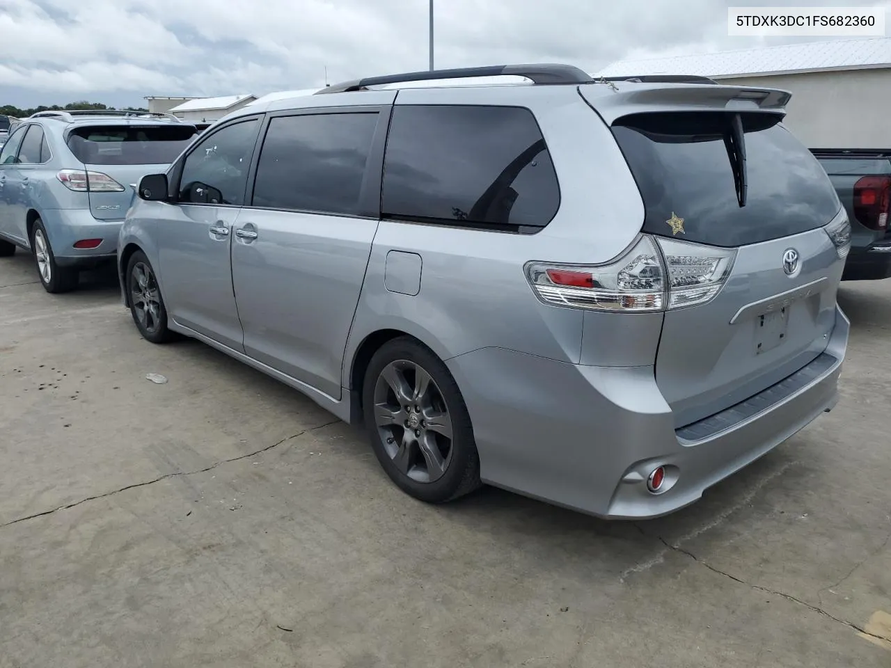 2015 Toyota Sienna Sport VIN: 5TDXK3DC1FS682360 Lot: 74277254