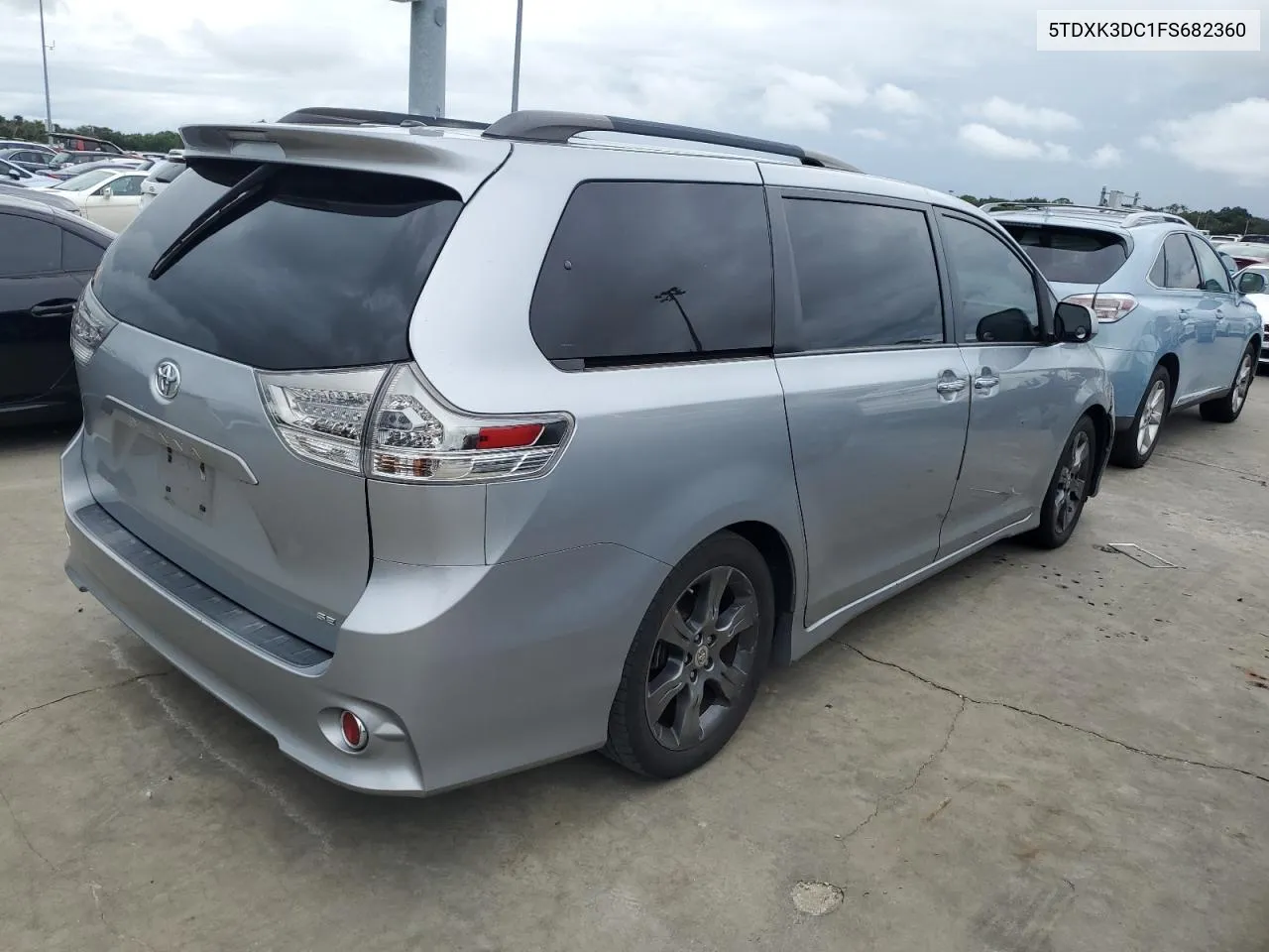 2015 Toyota Sienna Sport VIN: 5TDXK3DC1FS682360 Lot: 74277254