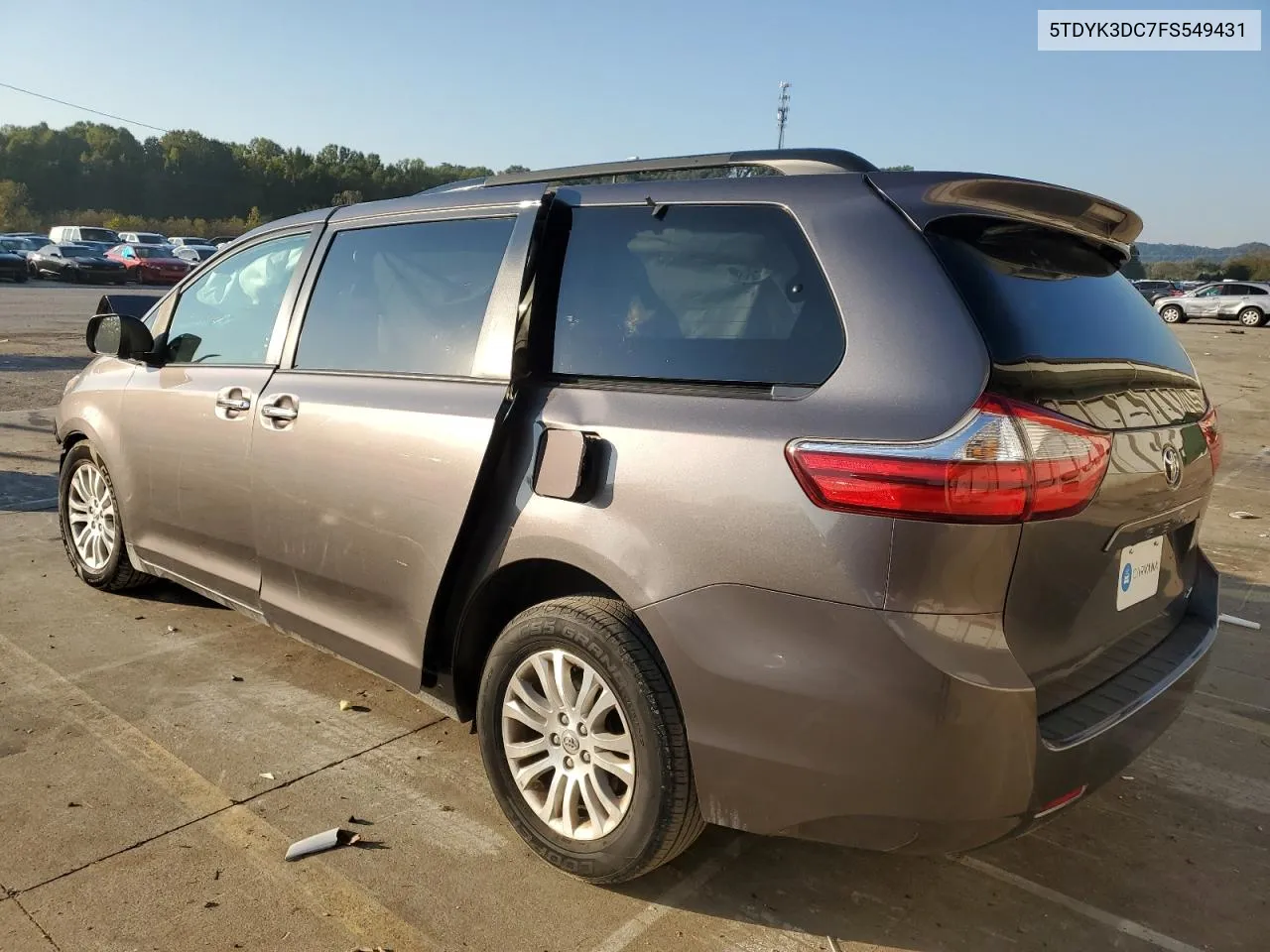 2015 Toyota Sienna Xle VIN: 5TDYK3DC7FS549431 Lot: 74431344