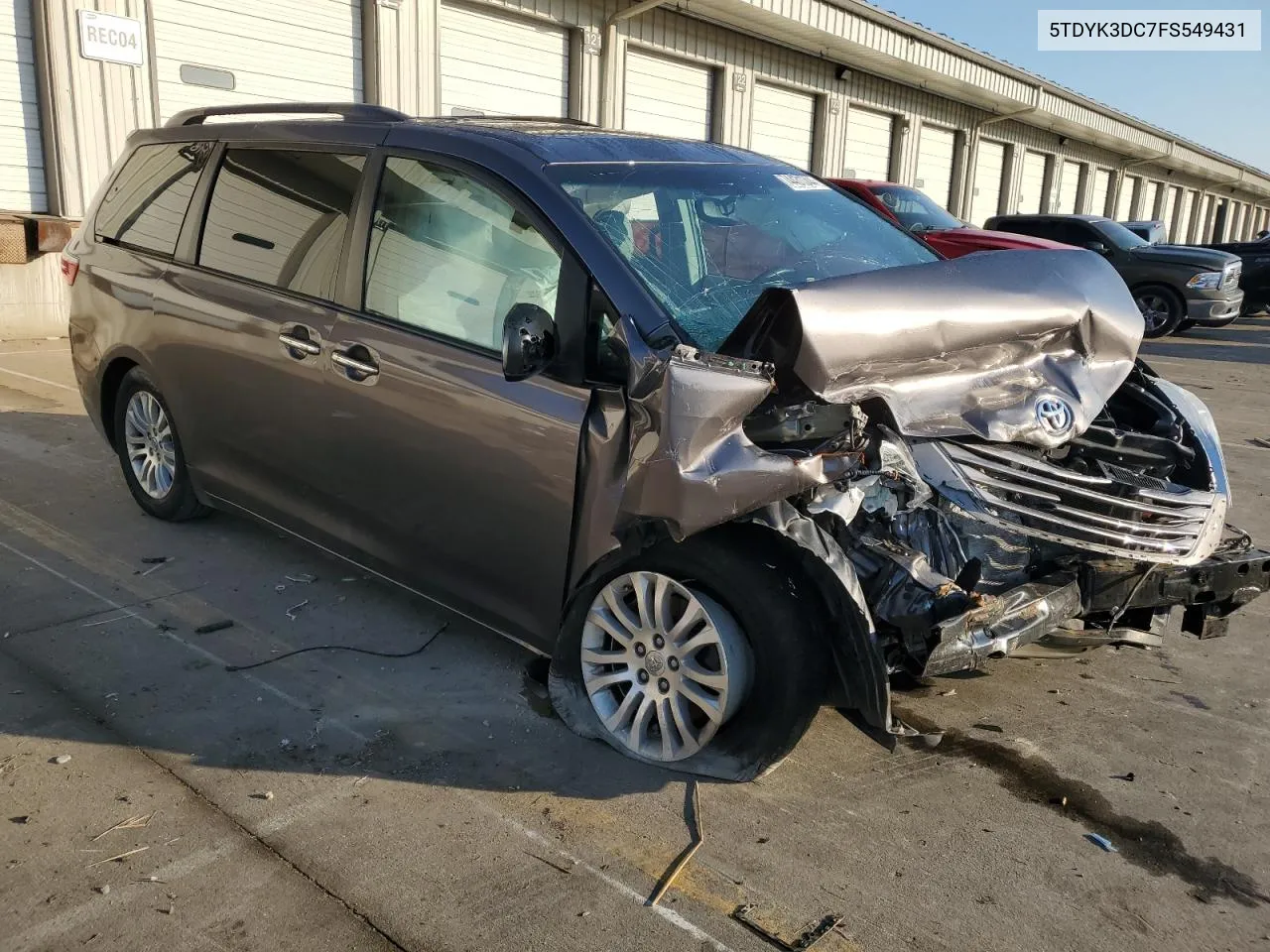 2015 Toyota Sienna Xle VIN: 5TDYK3DC7FS549431 Lot: 74431344