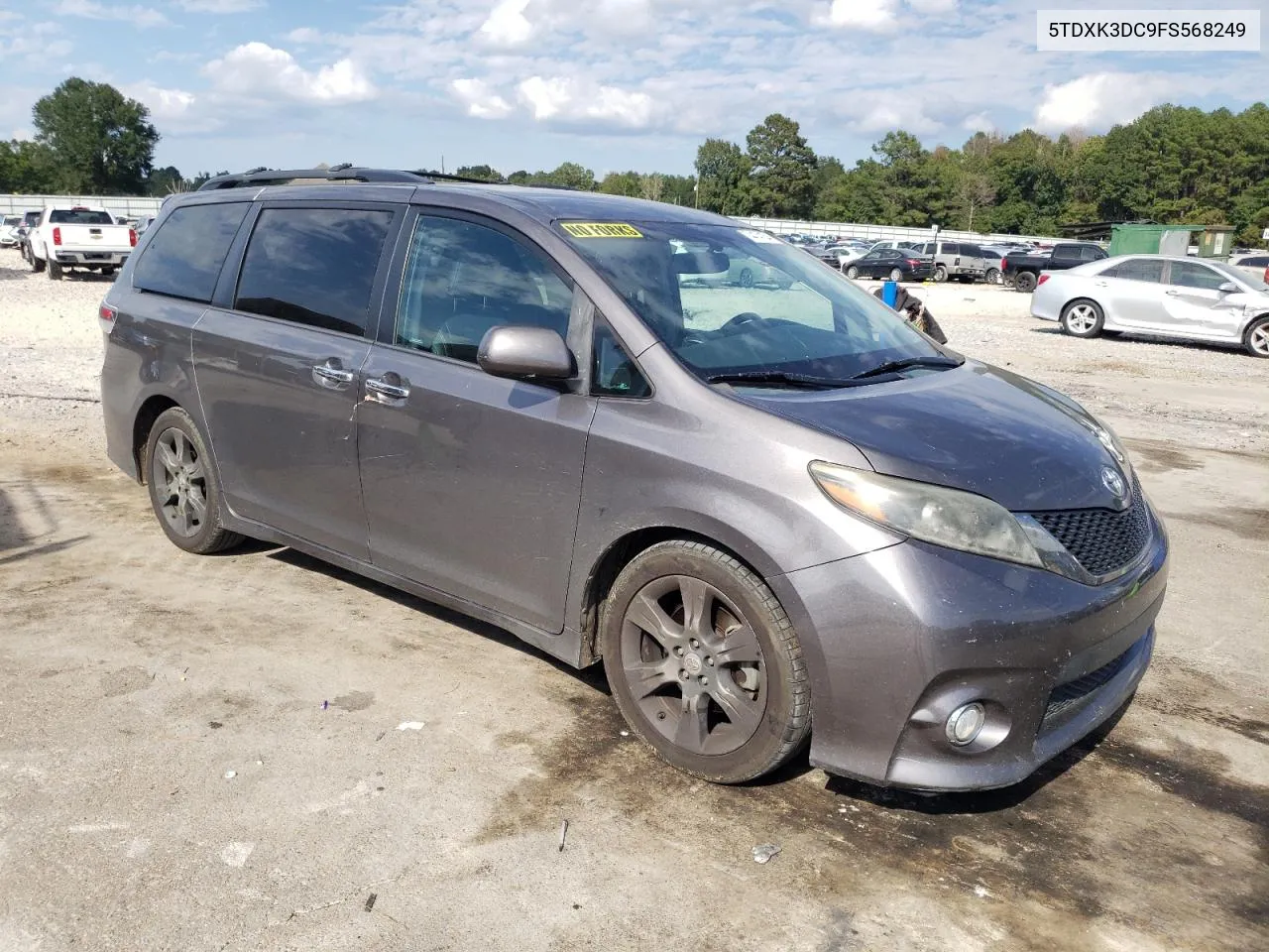 2015 Toyota Sienna Sport VIN: 5TDXK3DC9FS568249 Lot: 74474154