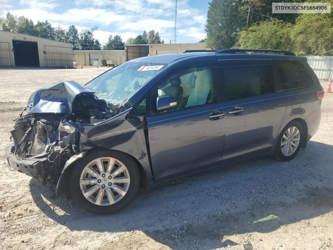 2015 Toyota Sienna Xle VIN: 5TDYK3DC5FS654906 Lot: 74634364