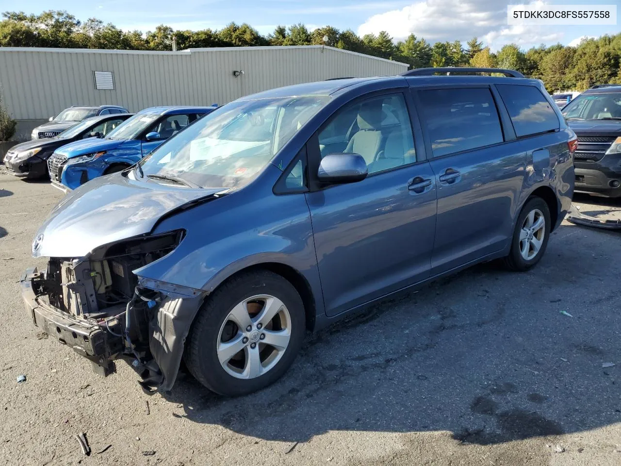 2015 Toyota Sienna Le VIN: 5TDKK3DC8FS557558 Lot: 74839804