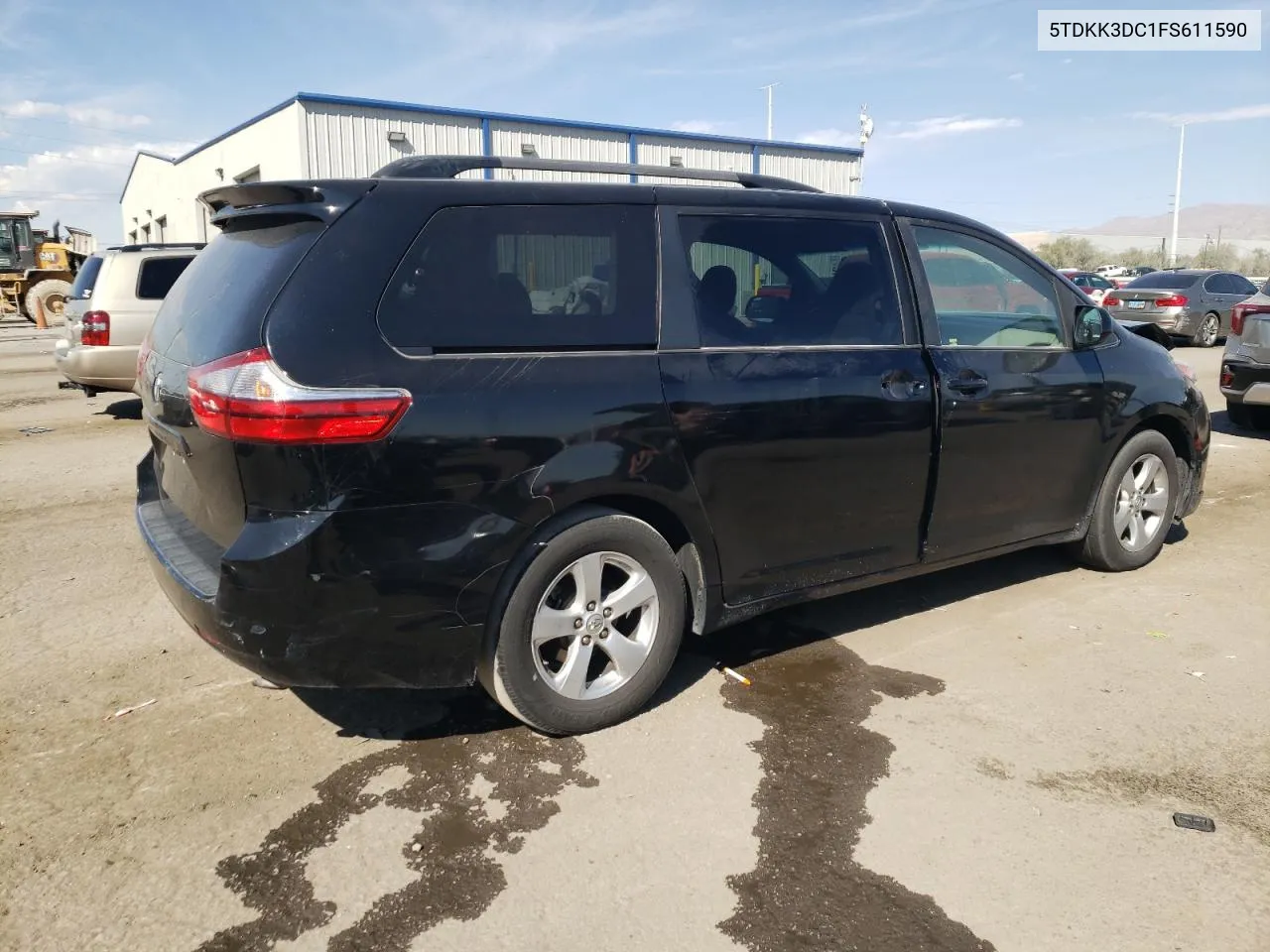 2015 Toyota Sienna Le VIN: 5TDKK3DC1FS611590 Lot: 74996984