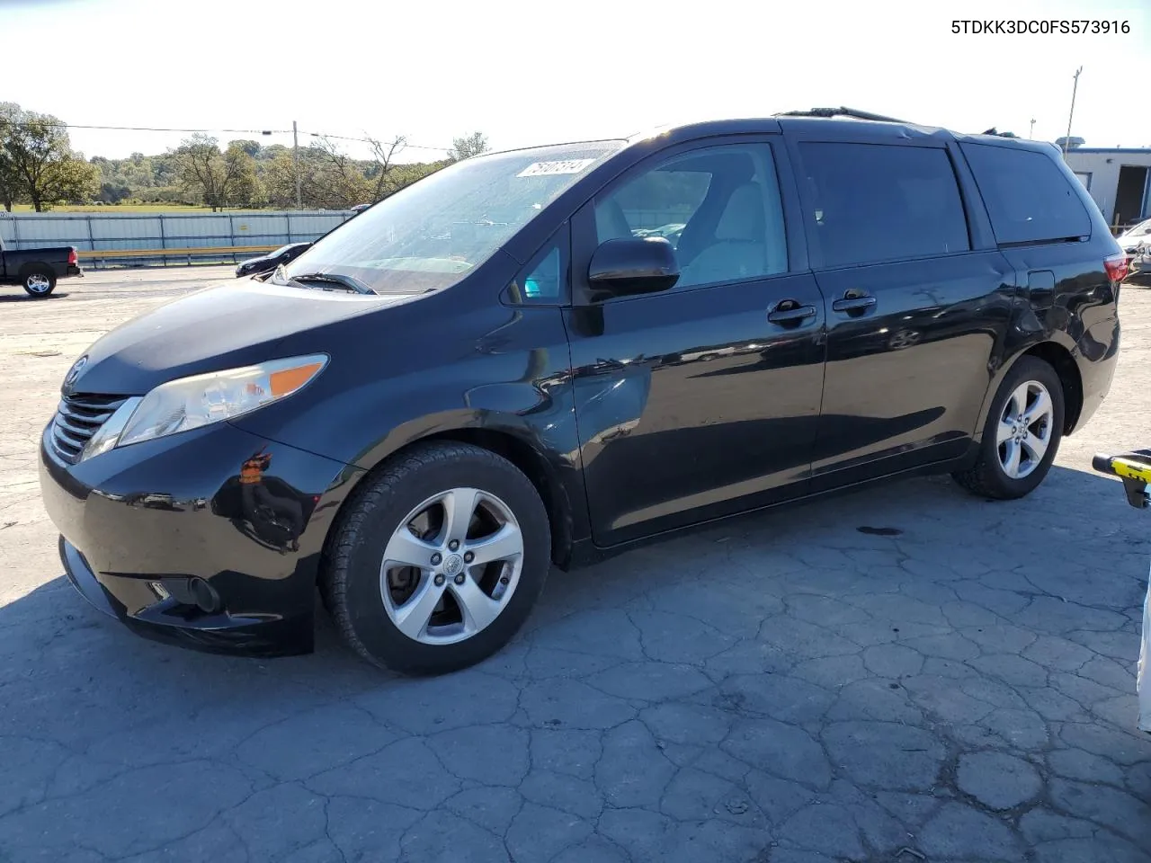 2015 Toyota Sienna Le VIN: 5TDKK3DC0FS573916 Lot: 75107314