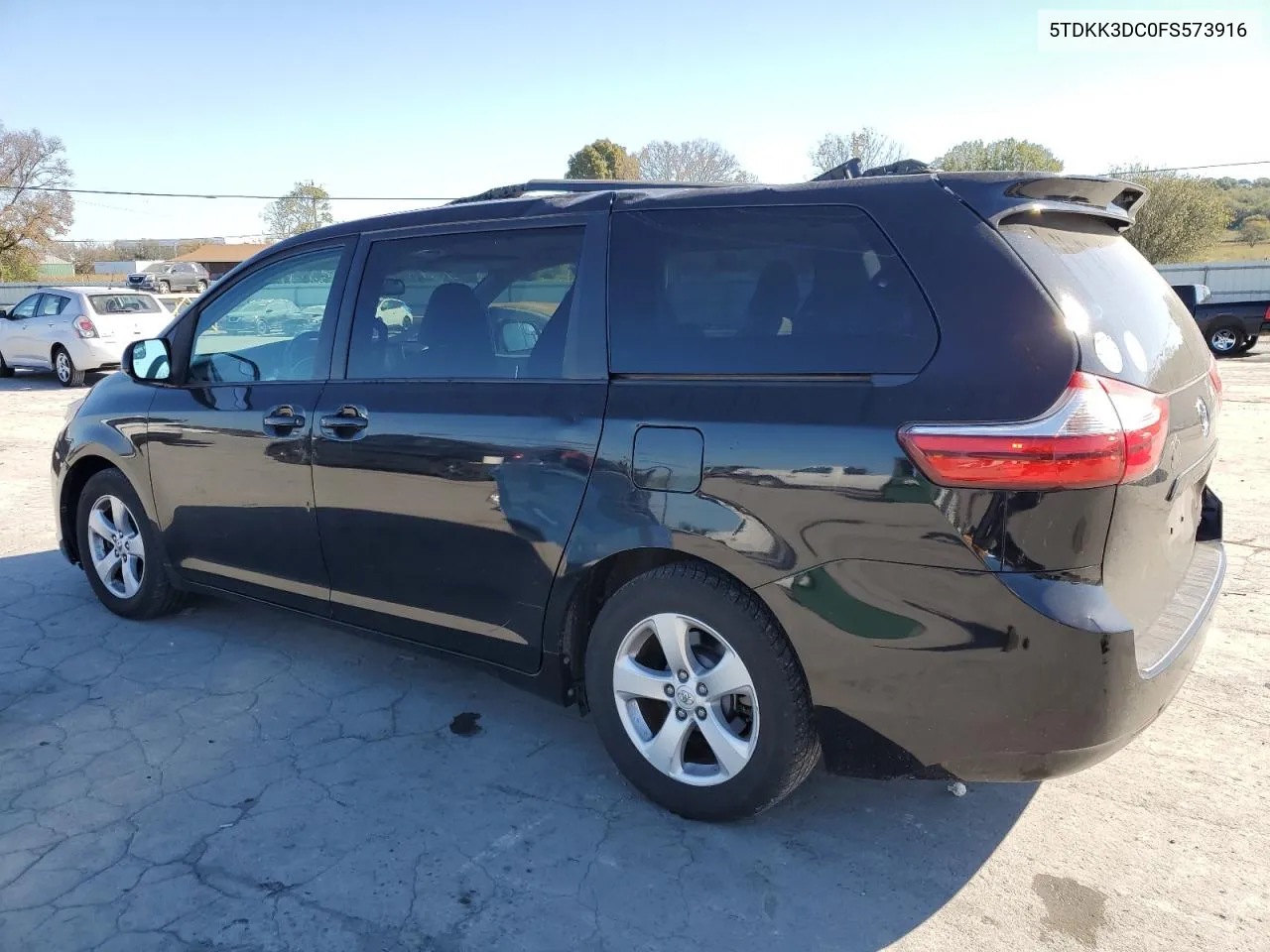 2015 Toyota Sienna Le VIN: 5TDKK3DC0FS573916 Lot: 75107314