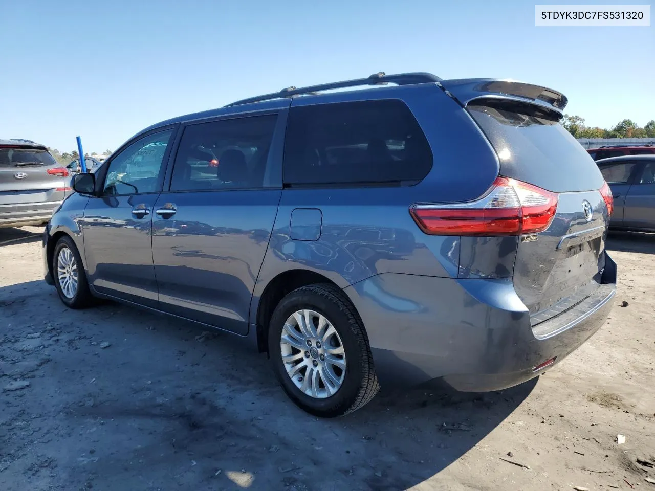 2015 Toyota Sienna Xle VIN: 5TDYK3DC7FS531320 Lot: 75182104