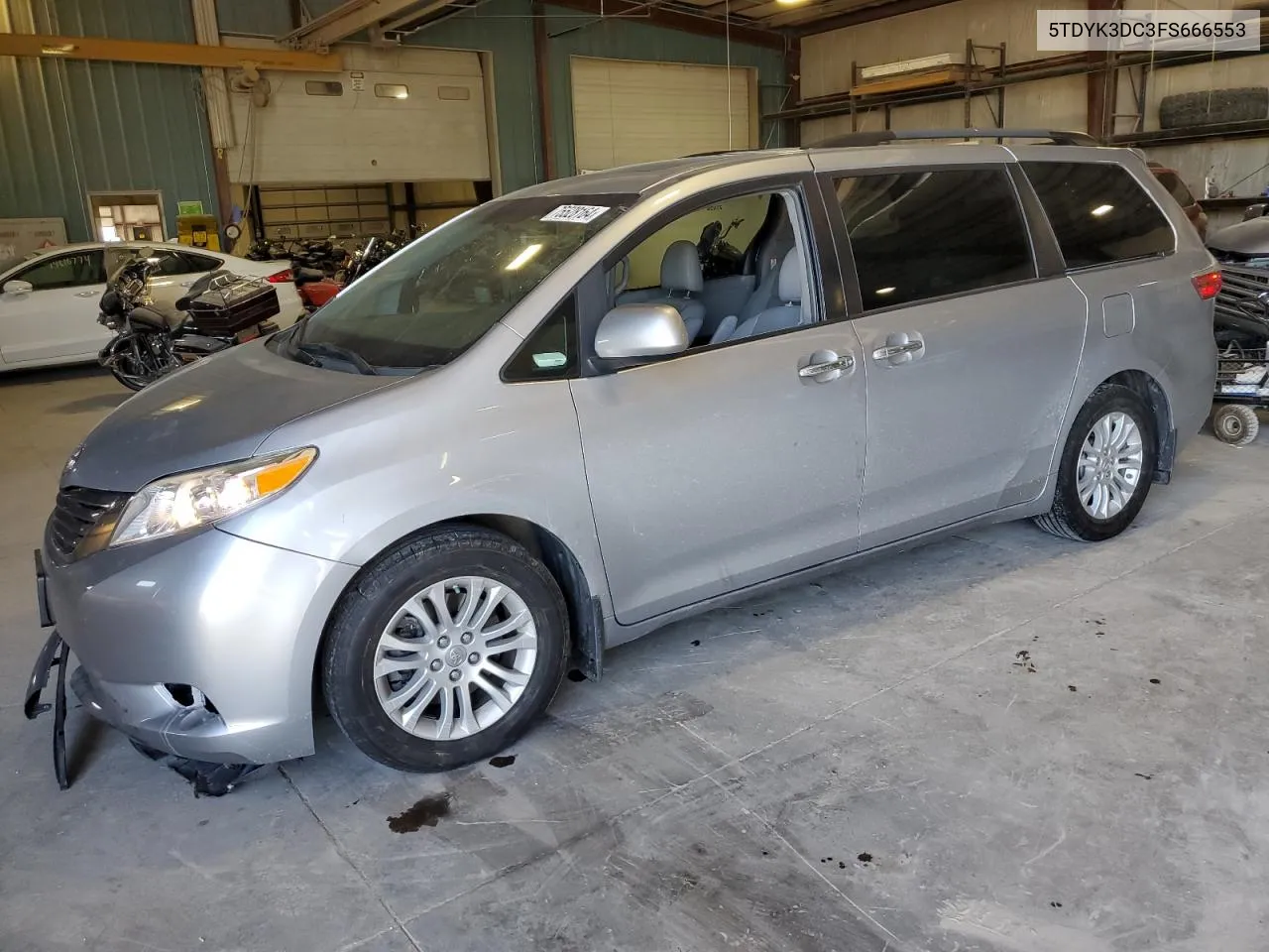 2015 Toyota Sienna Xle VIN: 5TDYK3DC3FS666553 Lot: 75528164