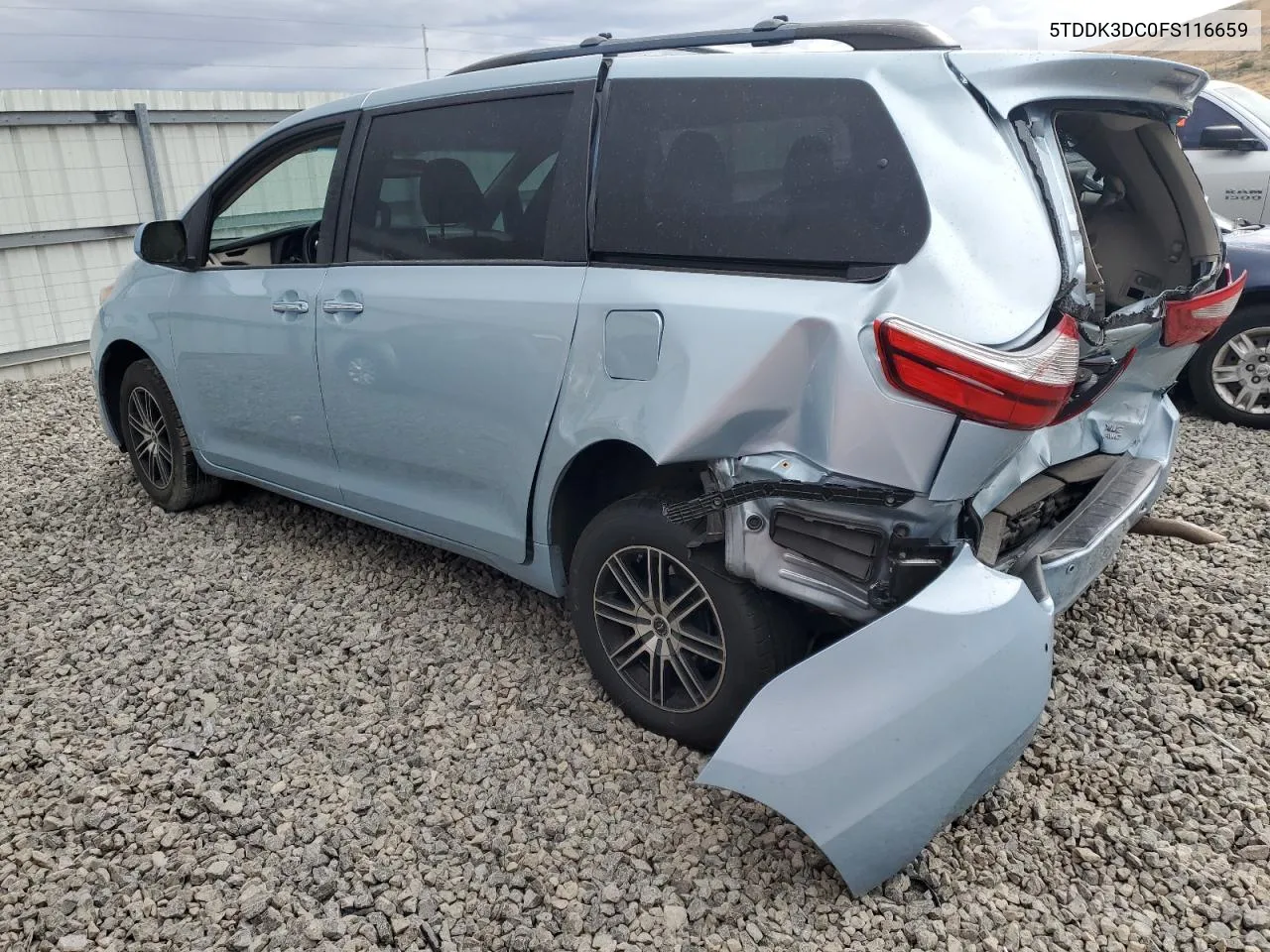 2015 Toyota Sienna Xle VIN: 5TDDK3DC0FS116659 Lot: 75546874