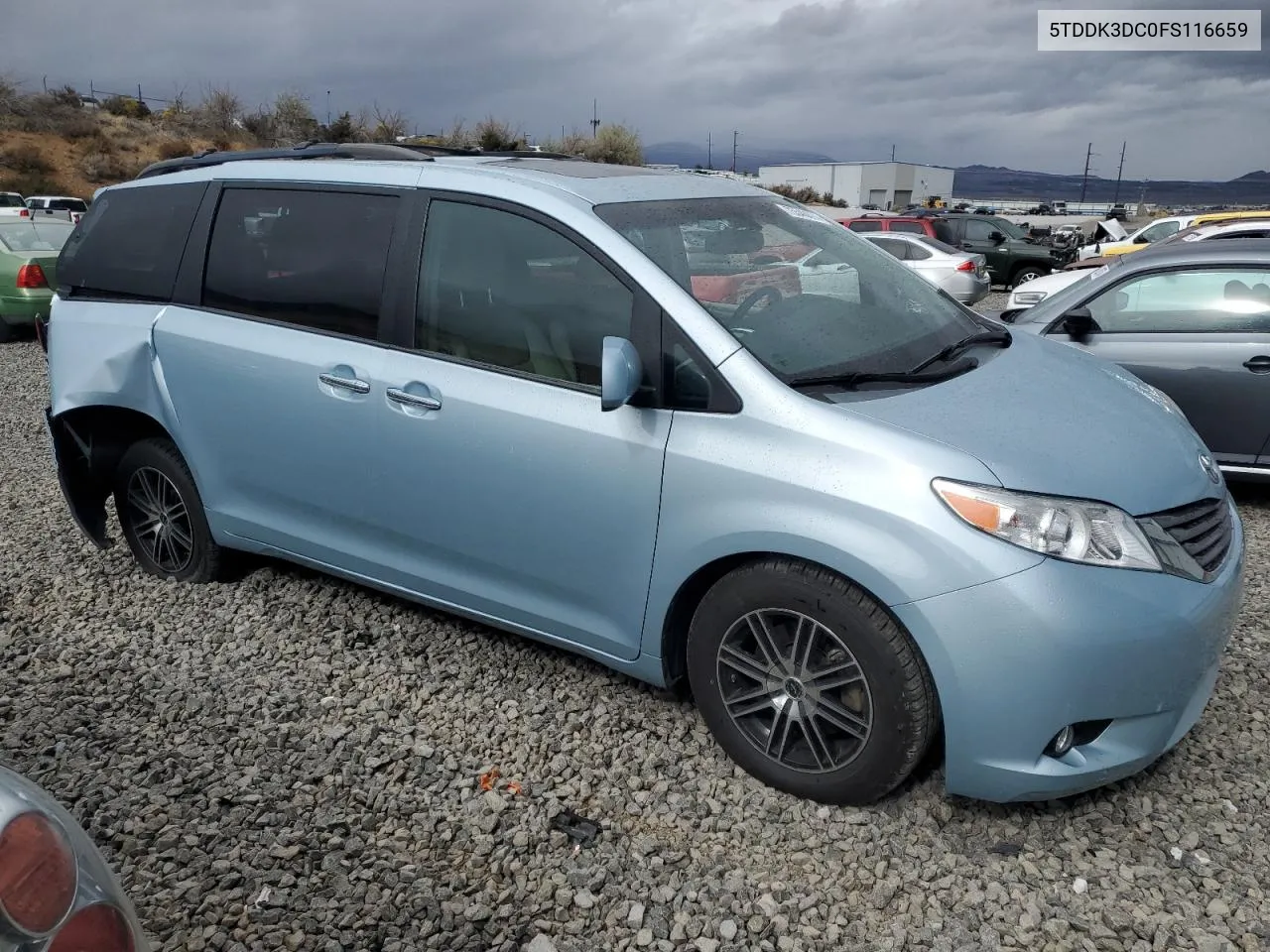 2015 Toyota Sienna Xle VIN: 5TDDK3DC0FS116659 Lot: 75546874