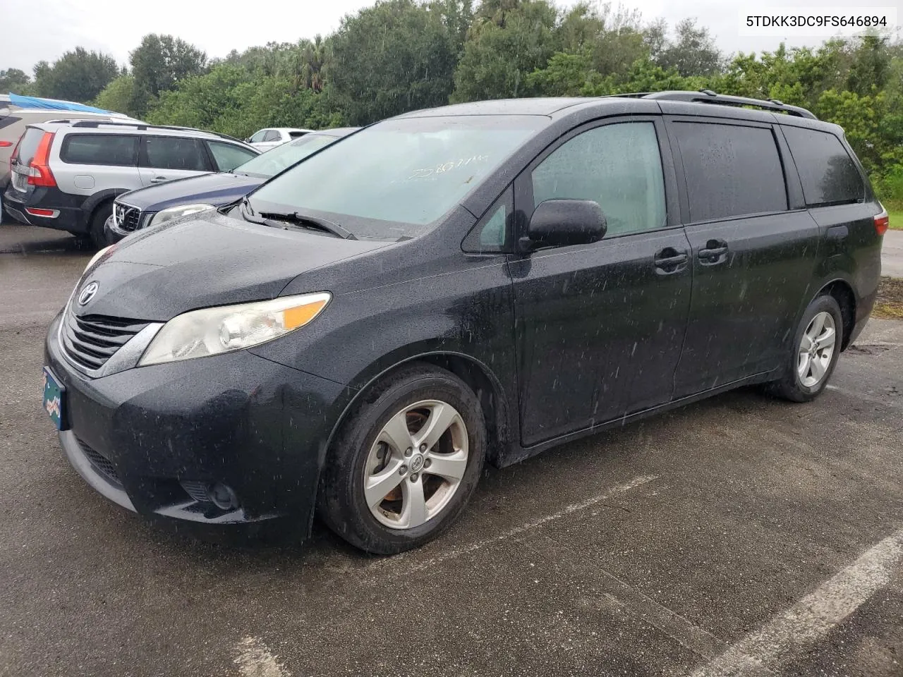 2015 Toyota Sienna Le VIN: 5TDKK3DC9FS646894 Lot: 75807794