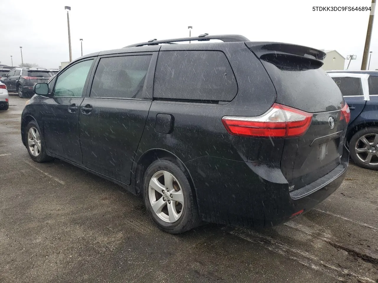 2015 Toyota Sienna Le VIN: 5TDKK3DC9FS646894 Lot: 75807794