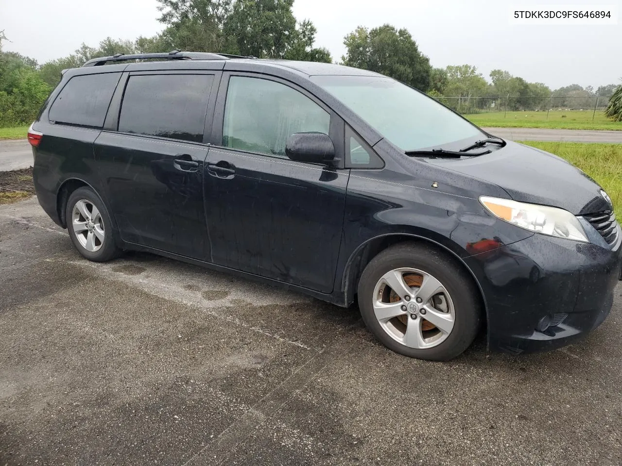 2015 Toyota Sienna Le VIN: 5TDKK3DC9FS646894 Lot: 75807794