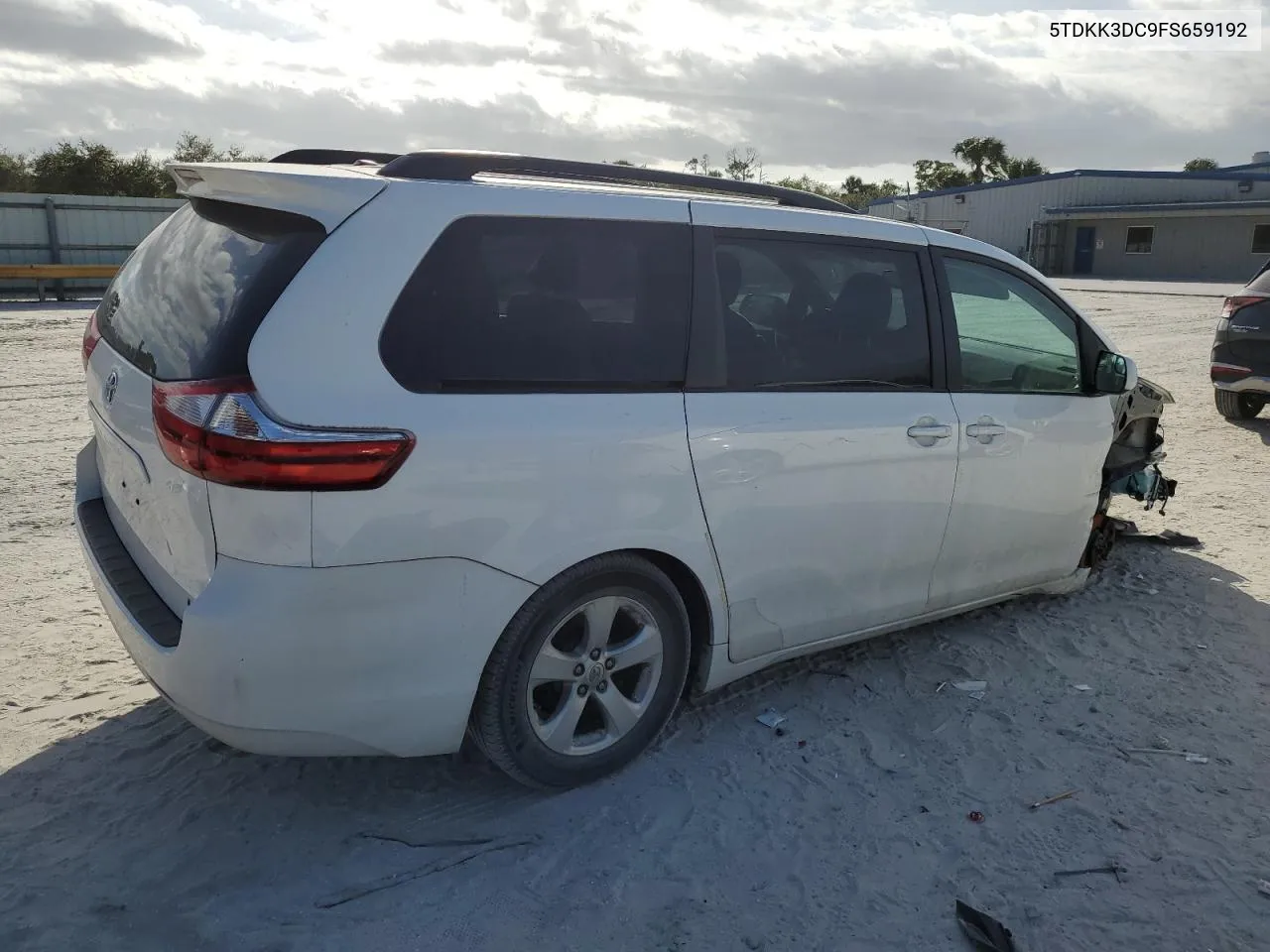 2015 Toyota Sienna Le VIN: 5TDKK3DC9FS659192 Lot: 75834454