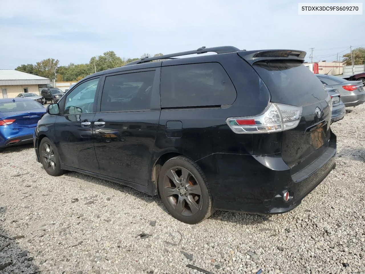 2015 Toyota Sienna Sport VIN: 5TDXK3DC9FS609270 Lot: 75862234