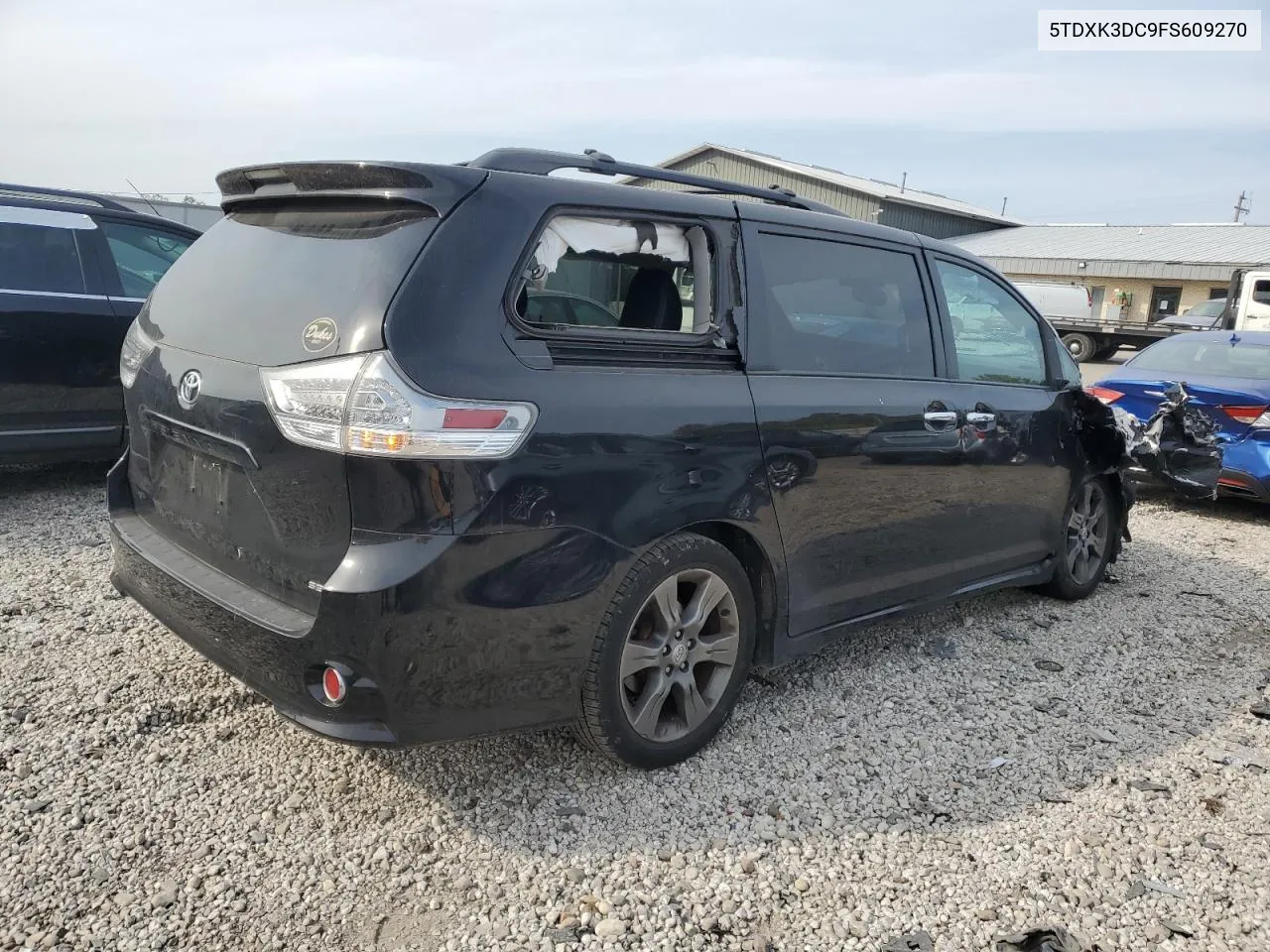 2015 Toyota Sienna Sport VIN: 5TDXK3DC9FS609270 Lot: 75862234