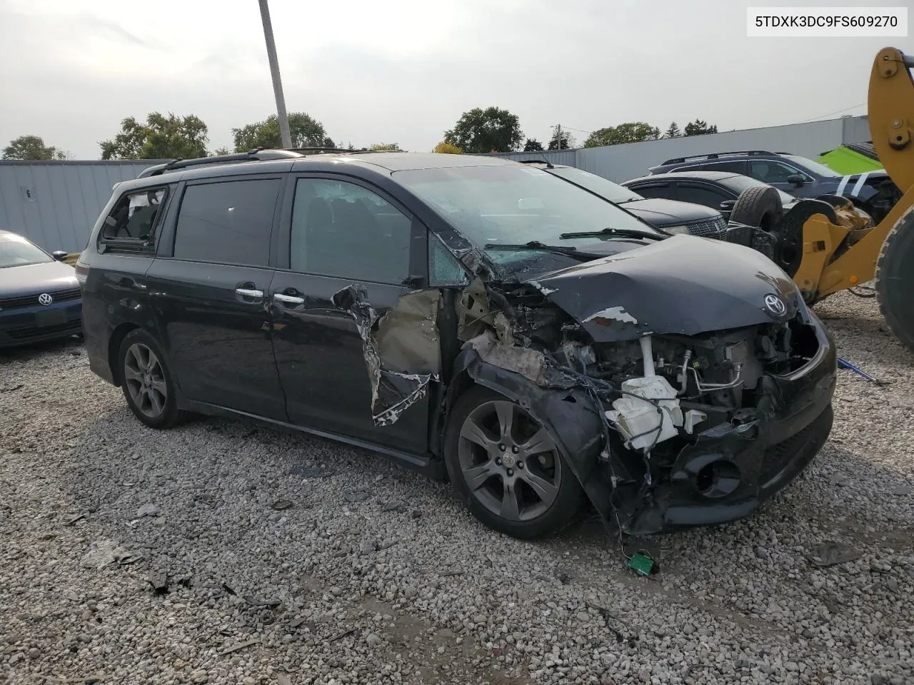 2015 Toyota Sienna Sport VIN: 5TDXK3DC9FS609270 Lot: 75862234