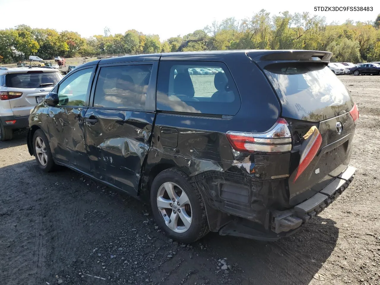 2015 Toyota Sienna VIN: 5TDZK3DC9FS538483 Lot: 75959314